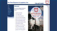 Desktop Screenshot of ontimeexpress.com
